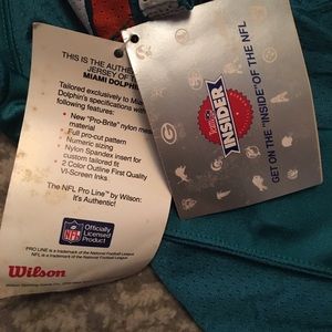Miami Dolphins authentic Wilson jersey from 1985.
